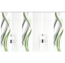 Schiebetür mit abstrakten wellenförmigen Elementen für Wohnraumgestaltung