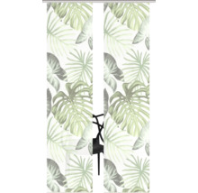 Schiebegardine mit Blättermuster