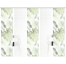 Schiebegardine mit Pflanzenmuster