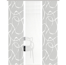 Schiebegardine mit abstraktem Muster und Stoffstruktur