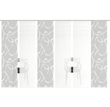 Schiebetürsystem mit Dekor und Glasscheiben