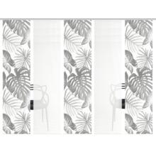 Schiebegardine mit Blattmuster