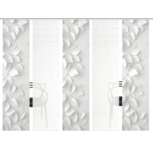 Schiebegardine mit Blattmotiv für Fensterdekoration