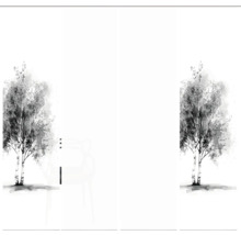 Tapete mit Birkenbaum-Motiv