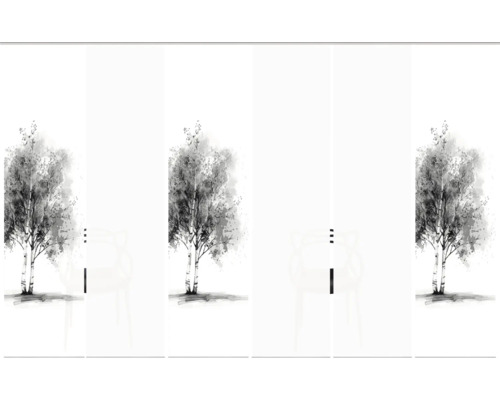 Fototapete mit Birkenmotiv für die Wandgestaltung