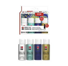 Marabu Perfect Cell Pouring Mix Ocean Set mit vier Farben