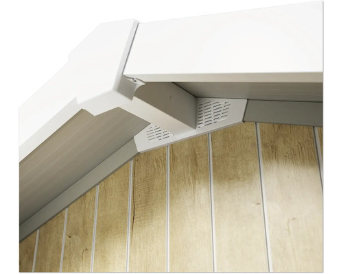 Vue détaillée d'un revêtement de plafond avec des panneaux de bois