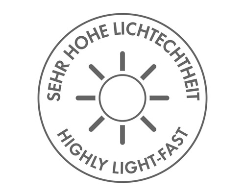 Sehr hohe Lichtechtheit