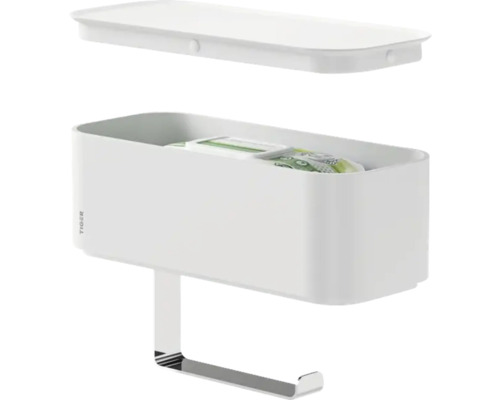 Toilettenpapierhalter mit Ablage und Deckel