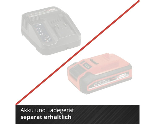 Abbildung von Akku und Ladegerät, separat erhältlich.