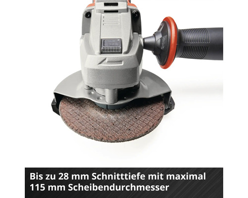 Winkelschleifer mit 115 Millimeter Scheibendurchmesser