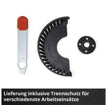 Trennschutz, Schlüssel und Flansch für Winkelschleifer