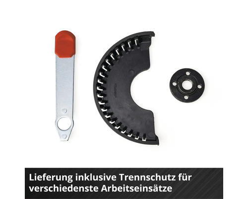 Trennschutz, Schlüssel und Flansch für Winkelschleifer