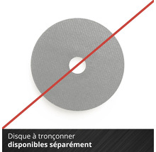 Disque à tronçonner disponible séparément