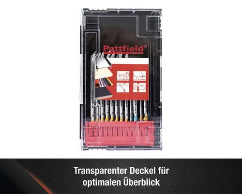 Pattfield Stichsägeblätter Set im Aufbewahrungskoffer