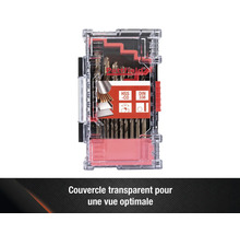 Jeu de forets dans une boîte transparente