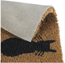 Paillasson en fibres de coco avec motif de chat