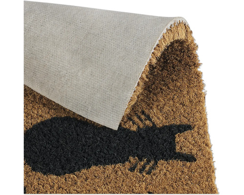 Paillasson en fibres de coco avec motif de chat