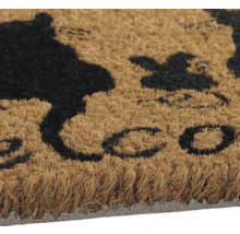 Paillasson en fibre de coco avec lettrage