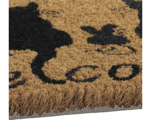 Paillasson en fibre de coco avec lettrage