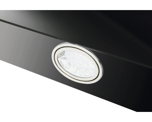 Detailansicht einer Dunstabzugshaube mit Beleuchtung