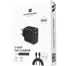 Schönenberger Netzteil mit drei Anschlüssen in der Verpackung