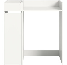 Meuble-lavabo blanc avec élément de rangement