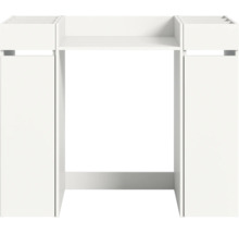 Meuble sous-lavabo de salle de bains avec étagères