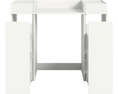 Combinaison de garde-robe avec étagères et armoires