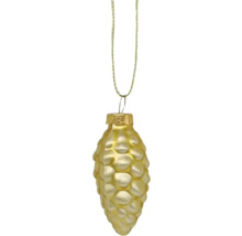 Zapfenförmiger Christbaumschmuck mit Aufhänger