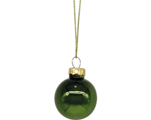 Grüne Christbaumkugel mit Aufhänger