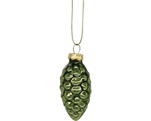 Zapfenförmiger Christbaumschmuck mit Aufhänger