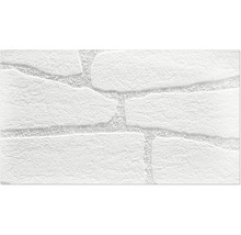 Papier peint imitation mur de pierre avec structure d'enduit