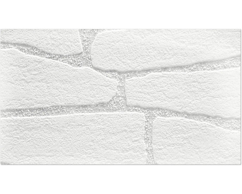 Papier peint imitation mur de pierre avec structure d'enduit