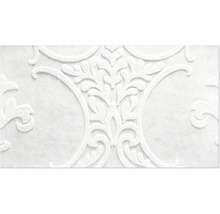 Gros plan d'un papier peint blanc à motifs floraux