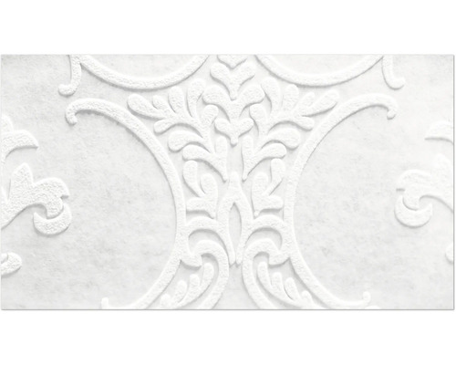 Gros plan d'un papier peint blanc à motifs floraux