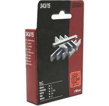 J C Schwarz Heftklammern Typ 343/15, 1200 Stück, im Karton