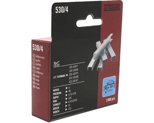 Agrafes J.C. Schwarz type 530/4, 2000 pièces