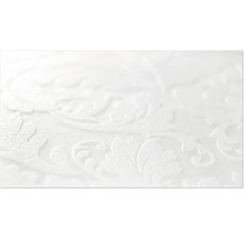 Gros plan d'un papier peint blanc à motifs