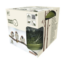 Emballage d'un distributeur de nourriture pour oiseaux Swiss Inno Smart Birds