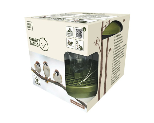 Emballage d'un distributeur de nourriture pour oiseaux Swiss Inno Smart Birds
