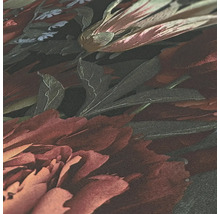 Detailaufnahme einer floral gemusterten Tapete