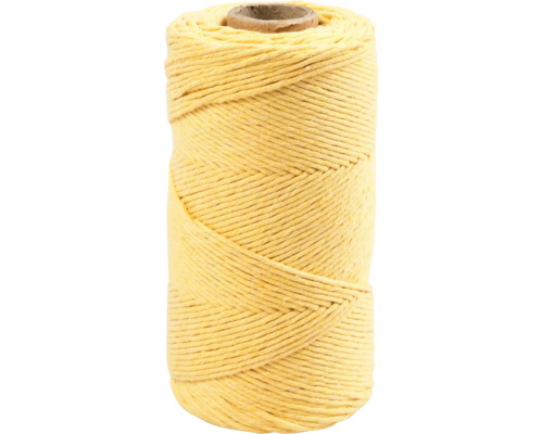 Gelbe Kordelrolle für Bastelarbeiten