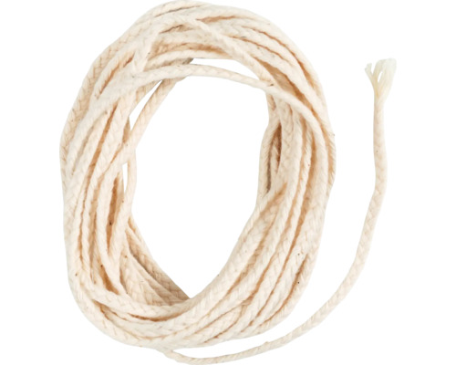 Spule aus geflochtenem Baumwolldocht