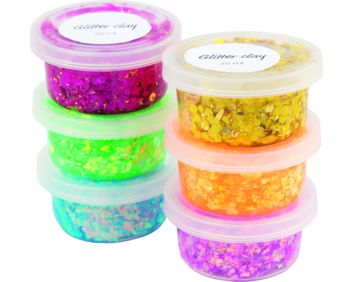 Stapelbehälter mit Glitzermasse