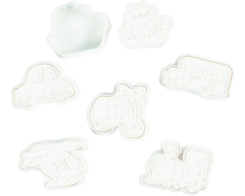 Emporte-pièces avec différents motifs de véhicules