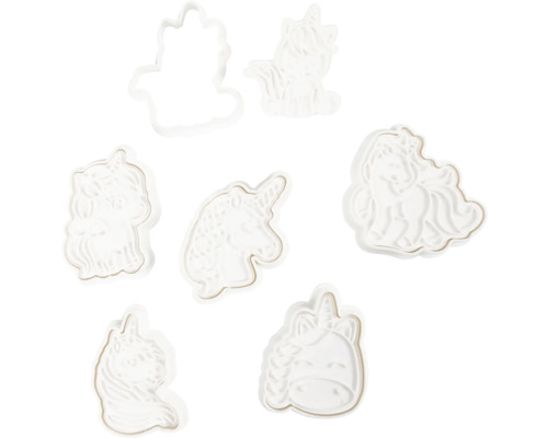 Set aus sechs Einhorn-Ausstechformen