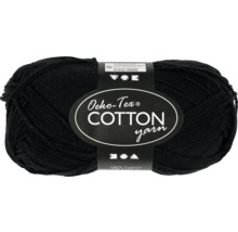 Schwarzes Baumwollgarn