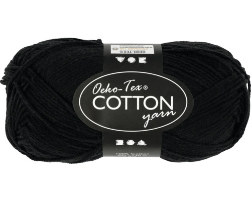 Schwarzes Baumwollgarn