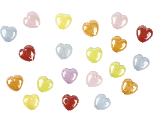 Dekorative Herzen aus Kunststoff